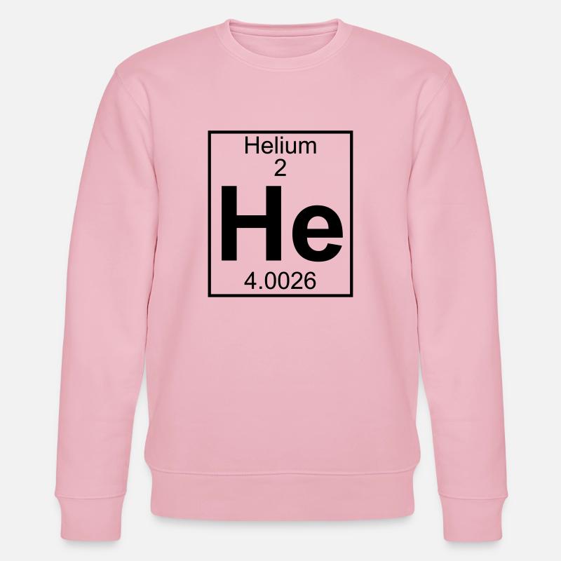 Helium (He) (element 2) - Stanley/Stella CHANGER Unisex Organic Sweatshirt - cotton pink