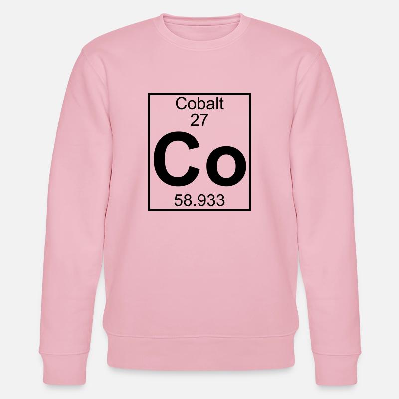 Cobalt (Co) (element 27) - Stanley/Stella CHANGER Unisex Organic Sweatshirt - cotton pink