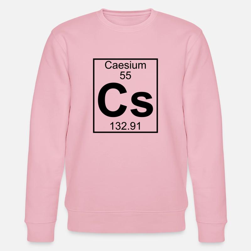 Caesium (Cs) (element 55) - Stanley/Stella CHANGER Unisex Organic Sweatshirt - cotton pink