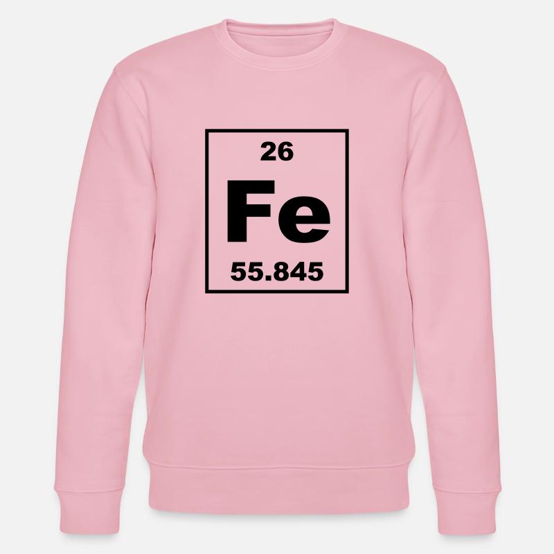 Element 26 - Fe (ferrum) - Small - Stanley/Stella Unisex Bio-Sweatshirt CHANGER  - Hellrosa