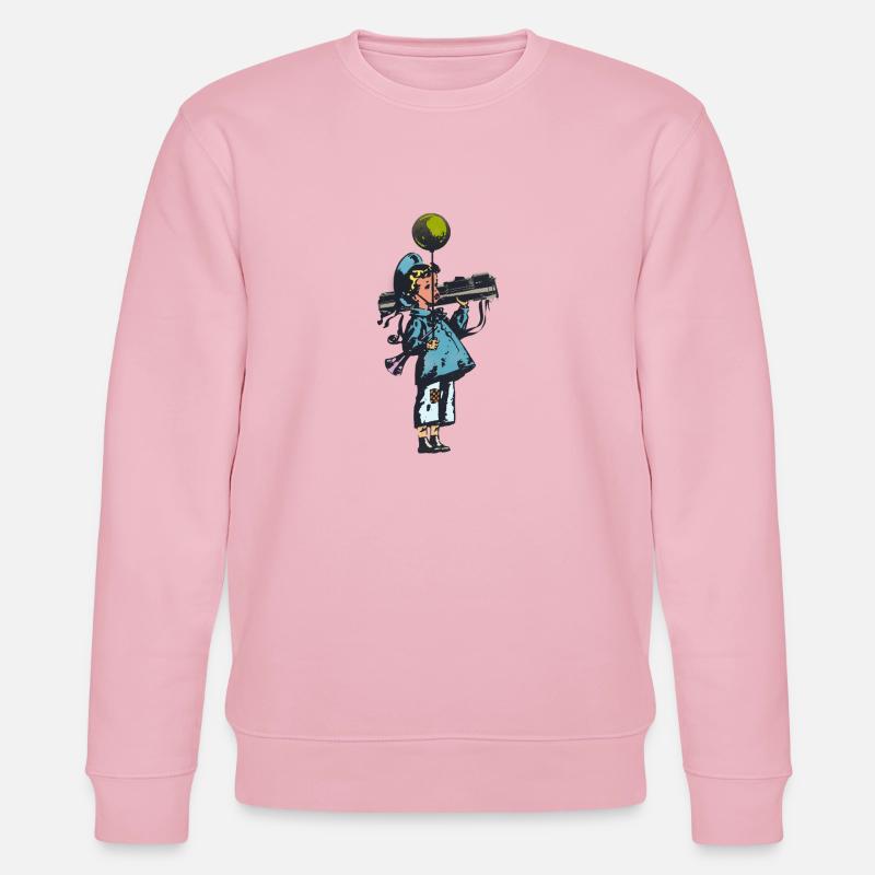 Raketenwerfer Junge - Stanley/Stella Unisex Bio-Sweatshirt CHANGER  - Hellrosa