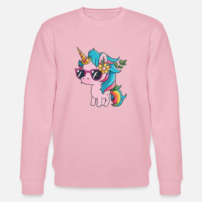 unicorn - Stanley/Stella Unisex Bio-Sweatshirt CHANGER  - Hellrosa