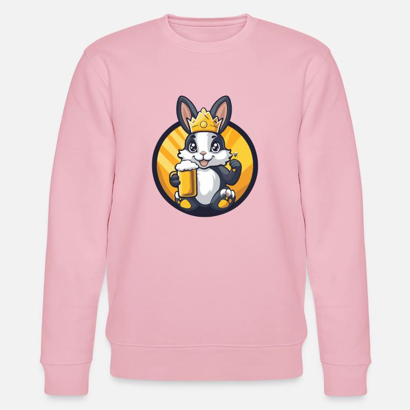 Hase Bier - Stanley/Stella Unisex Bio-Sweatshirt CHANGER - Hellrosa