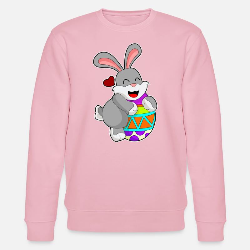 Hase Ei - Stanley/Stella Unisex Bio-Sweatshirt CHANGER  - Hellrosa