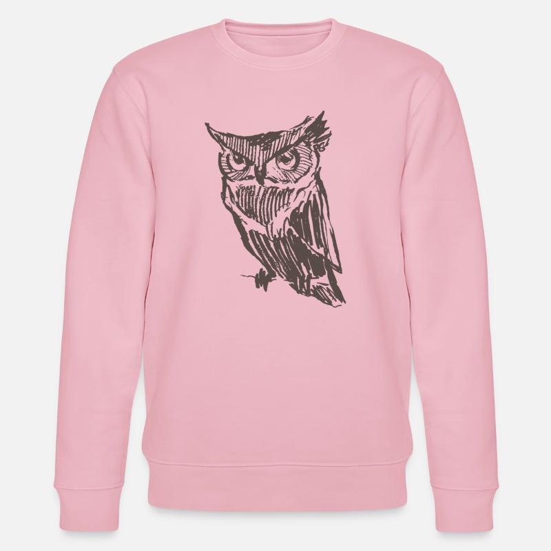 Eule - Stanley/Stella Unisex Bio-Sweatshirt CHANGER  - Hellrosa