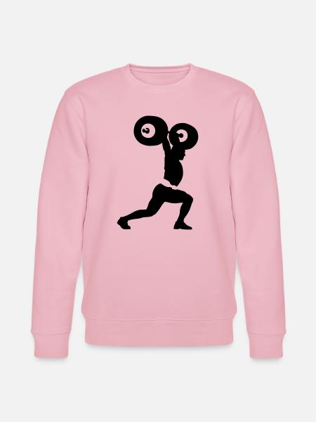 weightlifter - Stanley/Stella CHANGER Unisex Organic Sweatshirt - cotton pink