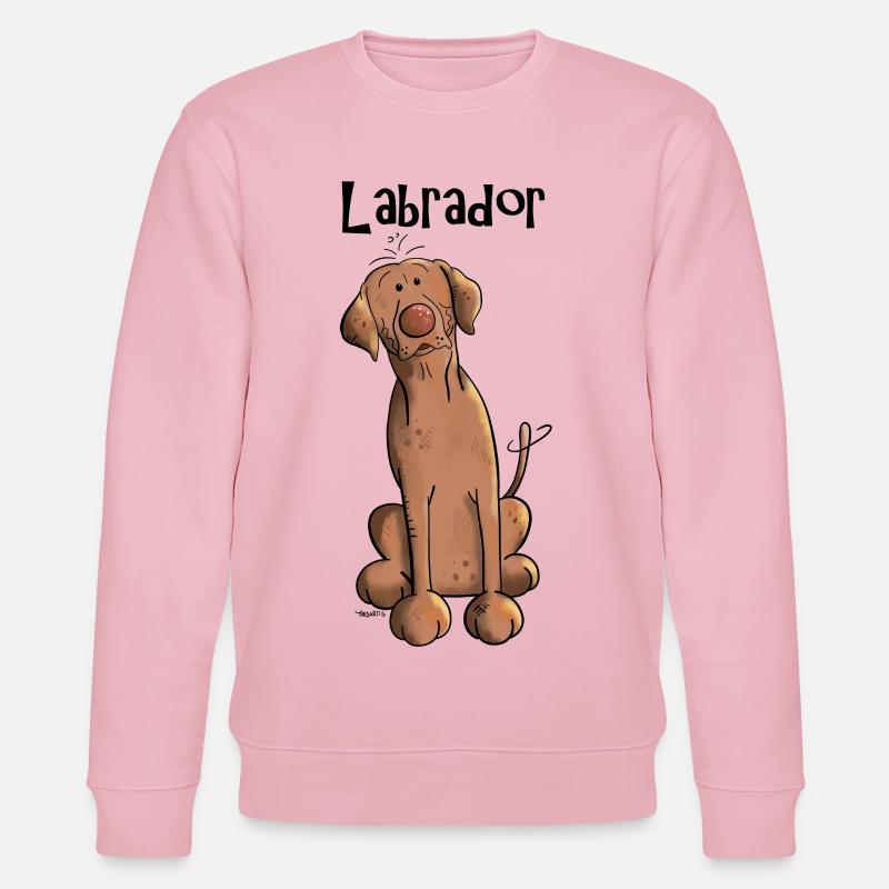 Lustiger Labrador - Stanley/Stella Unisex Bio-Sweatshirt CHANGER  - Hellrosa