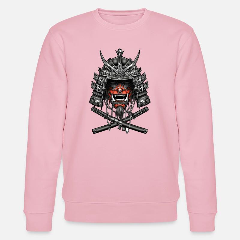 Samurai, Kämpfer - Stanley/Stella Unisex Bio-Sweatshirt CHANGER  - Hellrosa