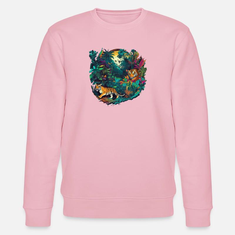Dschungel - Stanley/Stella Unisex Bio-Sweatshirt CHANGER  - Hellrosa