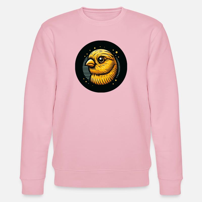 Bande dessinée Canari Oiseau Jaune - Sweat bio CHANGER Stanley/Stella Unisexe - rose pâle