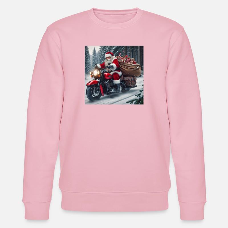 Weihnachts Design 3 - Stanley/Stella Unisex Bio-Sweatshirt CHANGER - Hellrosa