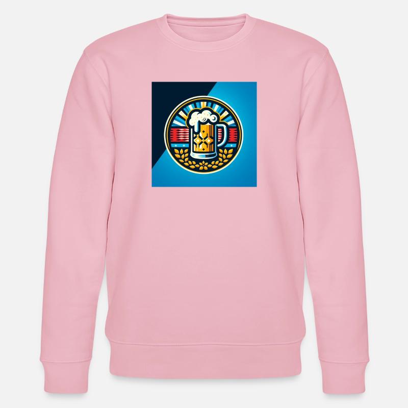 Bier Logo 3 - Stanley/Stella Unisex Bio-Sweatshirt CHANGER  - Hellrosa