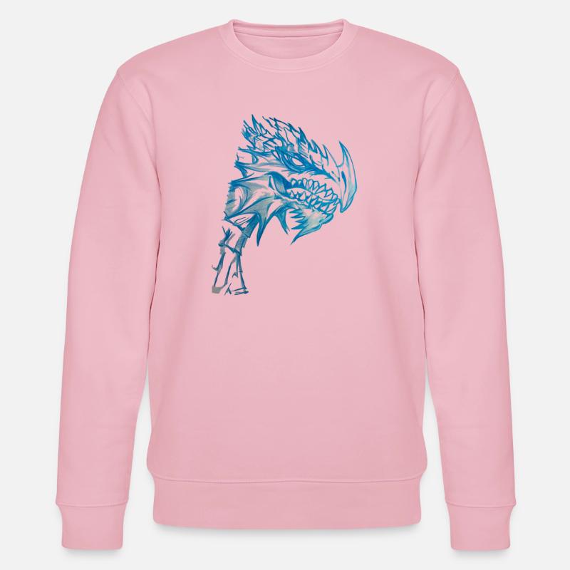 DRACHE - Stanley/Stella Unisex Bio-Sweatshirt CHANGER  - Hellrosa