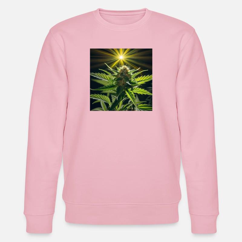 Cannabis 4 - Stanley/Stella Unisex Bio-Sweatshirt CHANGER  - Hellrosa