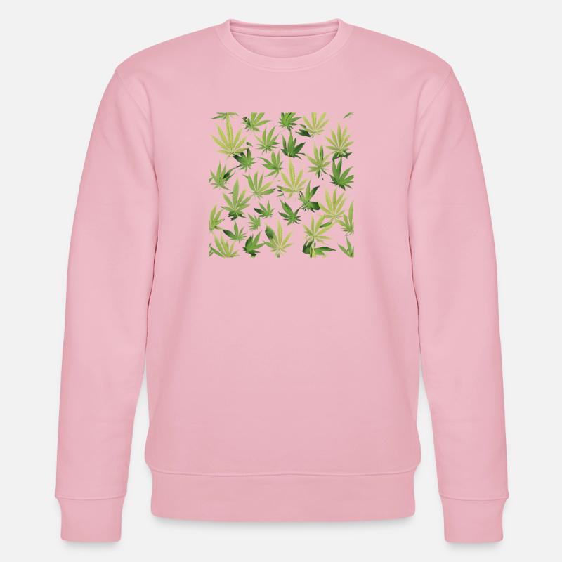 Cannabis 2 - Sweat bio CHANGER Stanley/Stella Unisexe - rose pâle