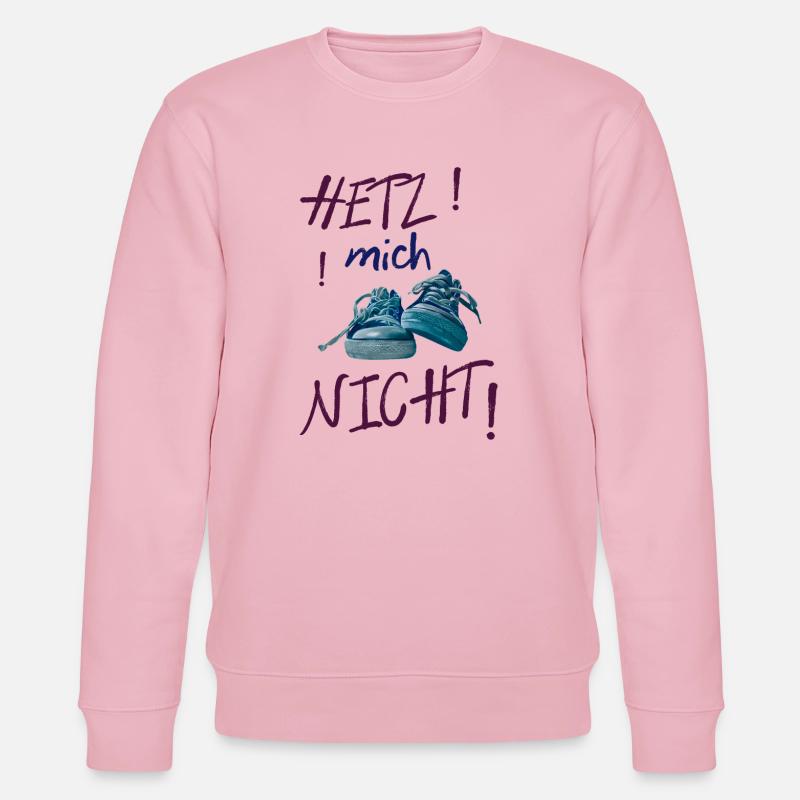 Bunte Sneaker-Statement nicht hetzen - Stanley/Stella Unisex Bio-Sweatshirt CHANGER  - Hellrosa