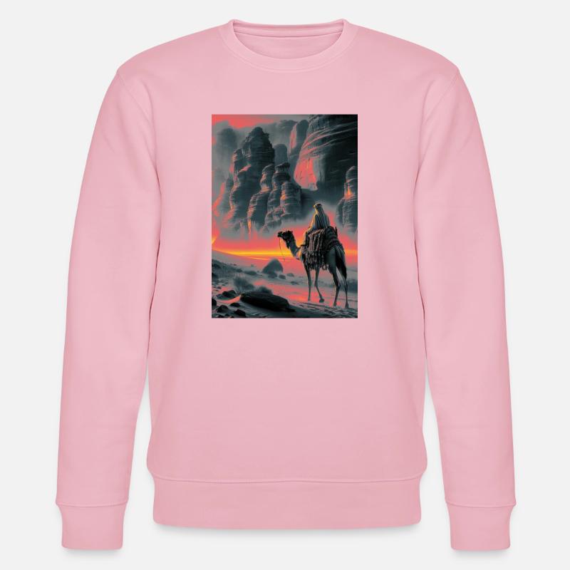 Wadi Rum Wüste - Stanley/Stella Unisex Bio-Sweatshirt CHANGER  - Hellrosa