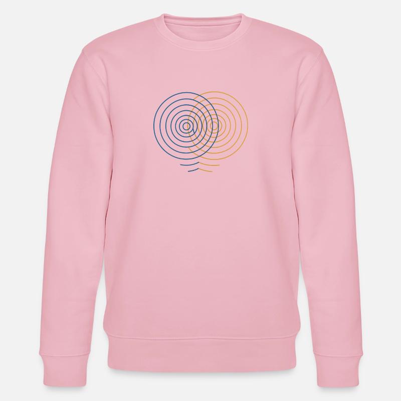 Concentric Interference – Physics Design - Stanley/Stella CHANGER Unisex Organic Sweatshirt - cotton pink
