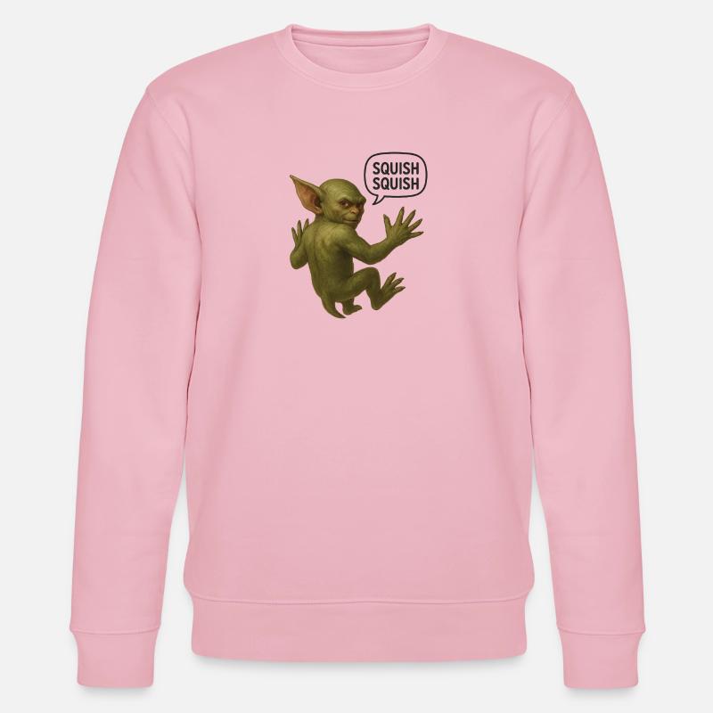 Gremlin Squish Attack - Stanley/Stella Unisex Bio-Sweatshirt CHANGER  - Hellrosa