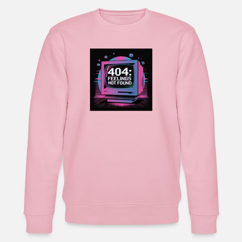 Retro Tech 404 Sentiments Introuvables Design - Sweat bio CHANGER Stanley/Stella Unisexe - rose pâle