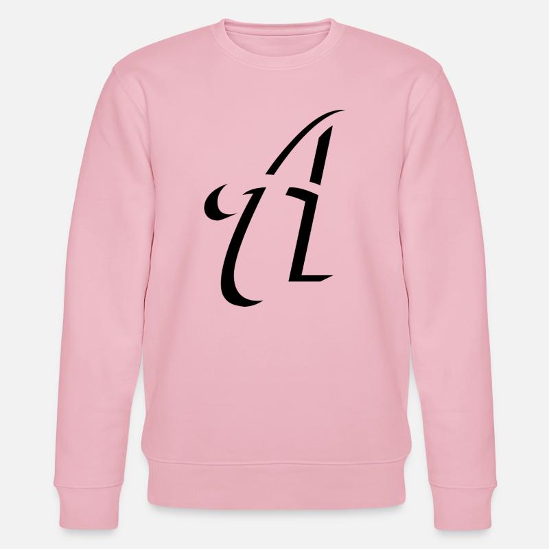 Letter A, Name, der Buchstabe A - Stanley/Stella Unisex Bio-Sweatshirt CHANGER  - Hellrosa
