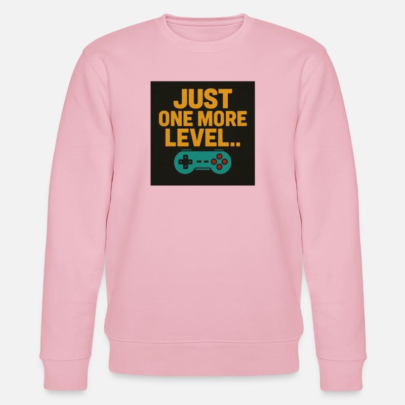 Gaming Motivation Spruch mit Controller - Stanley/Stella Unisex Bio-Sweatshirt CHANGER  - Hellrosa