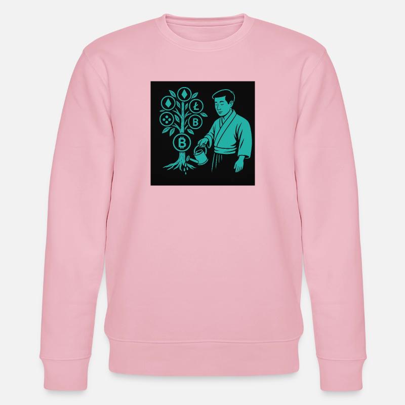 Satoshi Baum - Stanley/Stella Unisex Bio-Sweatshirt CHANGER  - Hellrosa