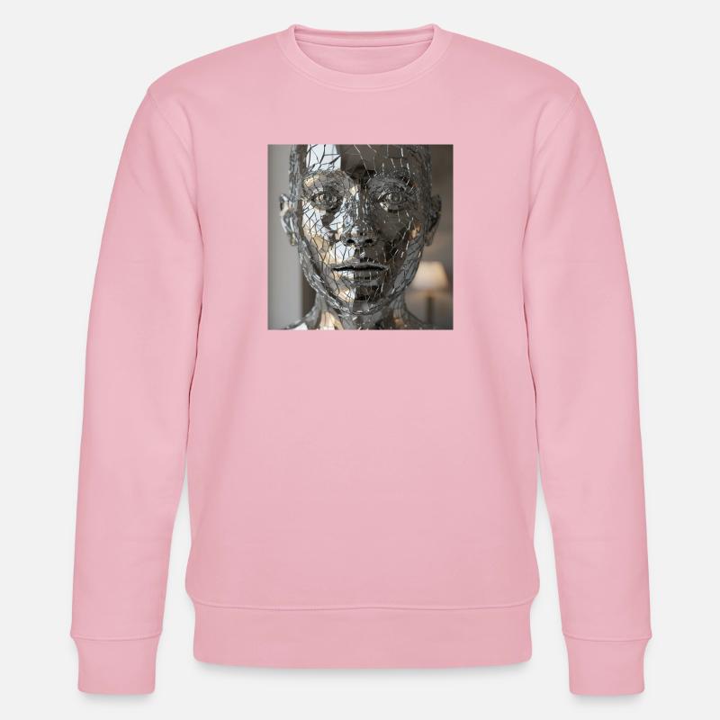 Facettierte Körperskulptur - Stanley/Stella Unisex Bio-Sweatshirt CHANGER  - Hellrosa