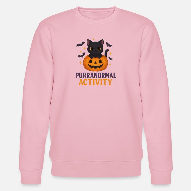 😸 Purranormal Activity – Süßes  Kätzchen - Stanley/Stella Unisex Bio-Sweatshirt CHANGER  - Hellrosa