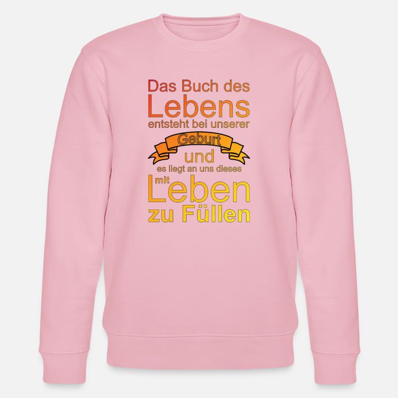 Buch des Lebens - Stanley/Stella Unisex Bio-Sweatshirt CHANGER  - Hellrosa