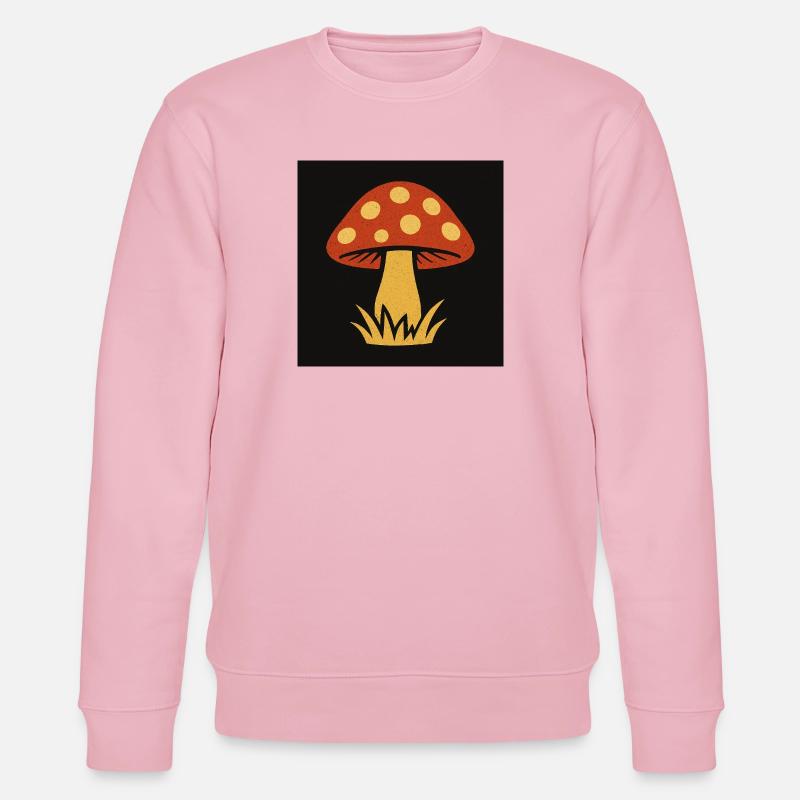 Red Hat Pilz im Retro-Stil - Stanley/Stella Unisex Bio-Sweatshirt CHANGER - Hellrosa