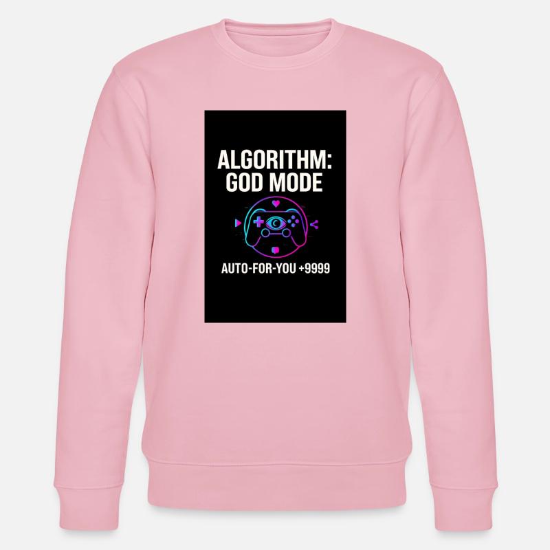 Algorithme Mode Dieu - Sweat bio CHANGER Stanley/Stella Unisexe - rose pâle