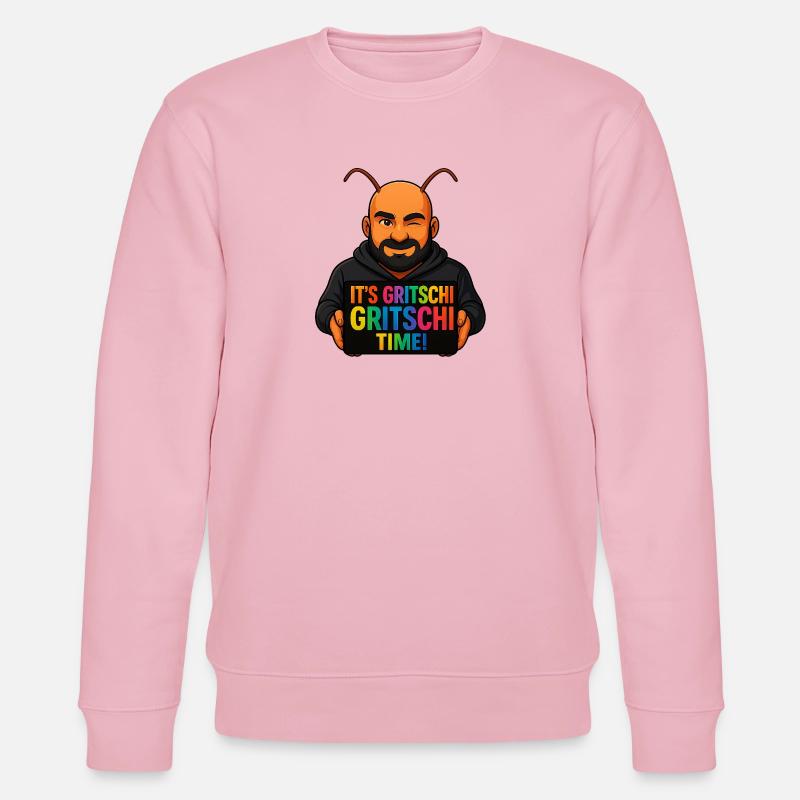 Gritschi Gritschi Zeit  - Stanley/Stella Unisex Bio-Sweatshirt CHANGER  - Hellrosa