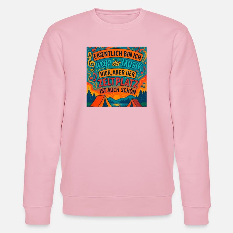 Mélodie du Temps d’Arrêt du Campement - Sweat bio CHANGER Stanley/Stella Unisexe - rose pâle