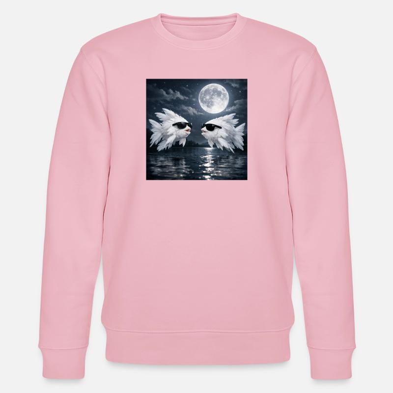 Federfisch - Stanley/Stella Unisex Bio-Sweatshirt CHANGER  - Hellrosa