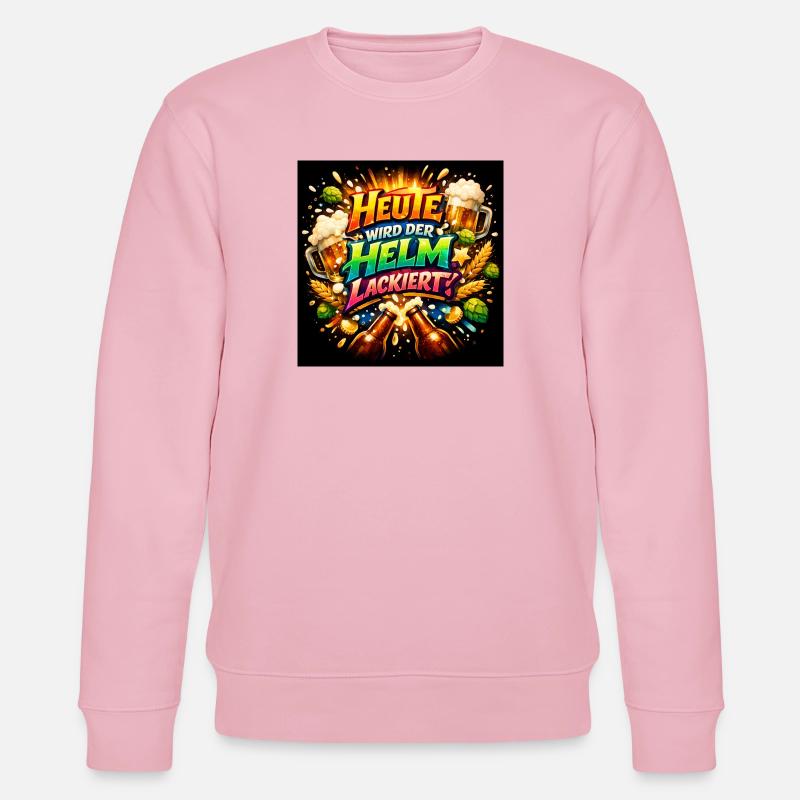Heute Wird Der Helm Lackiert - Stanley/Stella Unisex Bio-Sweatshirt CHANGER  - Hellrosa