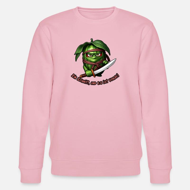 Ninja pastèque avec l’épée - Sweat bio CHANGER Stanley/Stella Unisexe - rose pâle