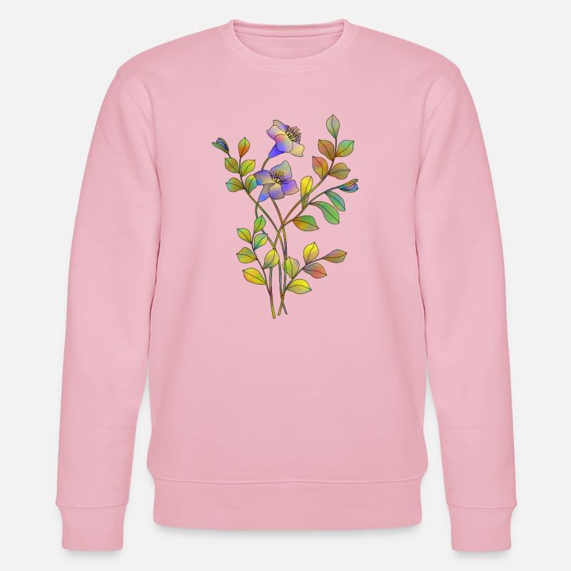 Blumen - Stanley/Stella Unisex Bio-Sweatshirt CHANGER  - Hellrosa