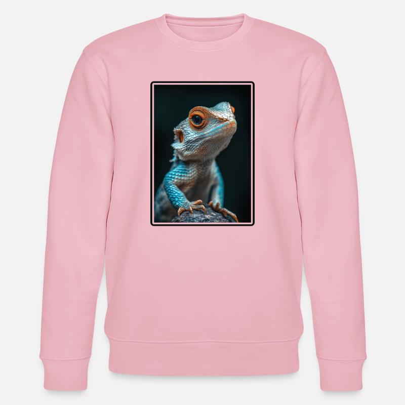 Eidechsen Eidechse - Stanley/Stella Unisex Bio-Sweatshirt CHANGER  - Hellrosa