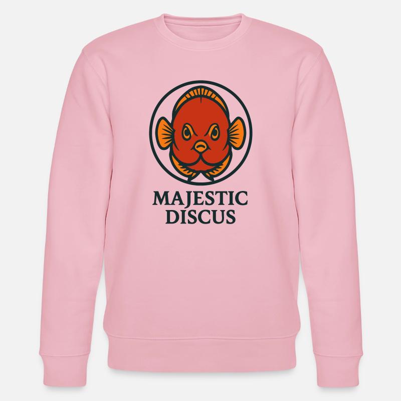 Majestätischer Diskus-Tropengoldfisch - Stanley/Stella Unisex Bio-Sweatshirt CHANGER  - Hellrosa