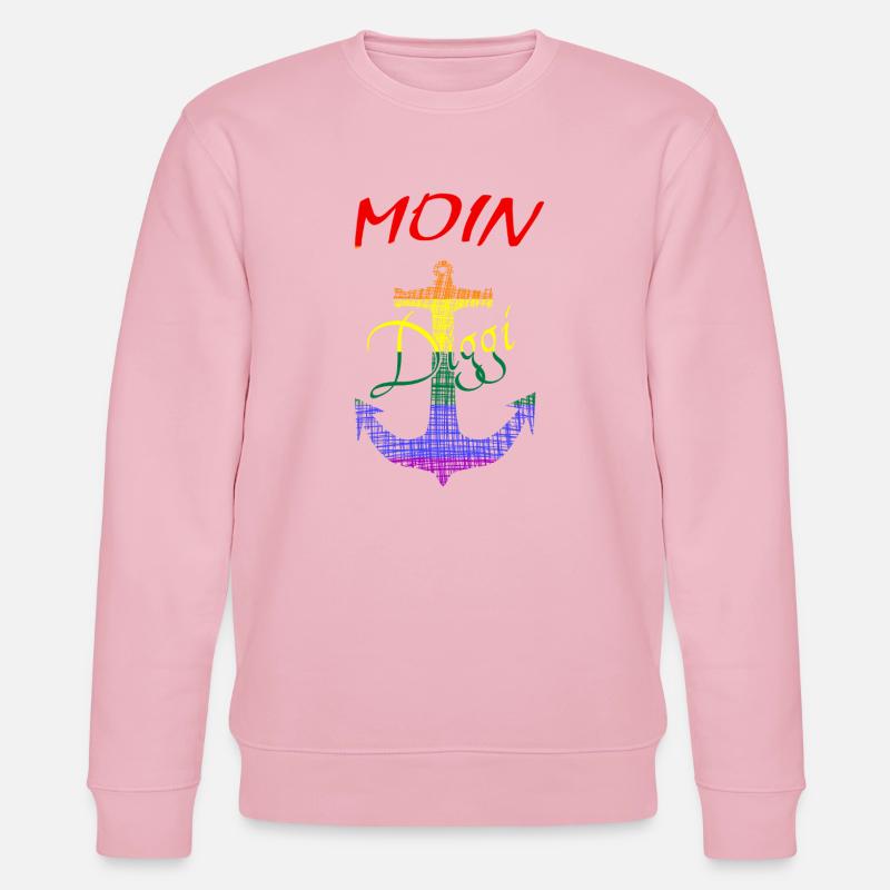 Moin Regenbogenanker - Stanley/Stella Unisex Bio-Sweatshirt CHANGER  - Hellrosa