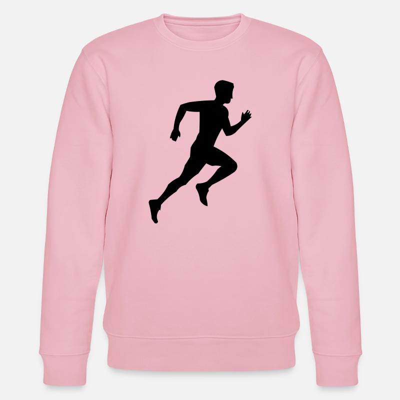 rennen_silhouette - Stanley/Stella Unisex Bio-Sweatshirt CHANGER - Hellrosa
