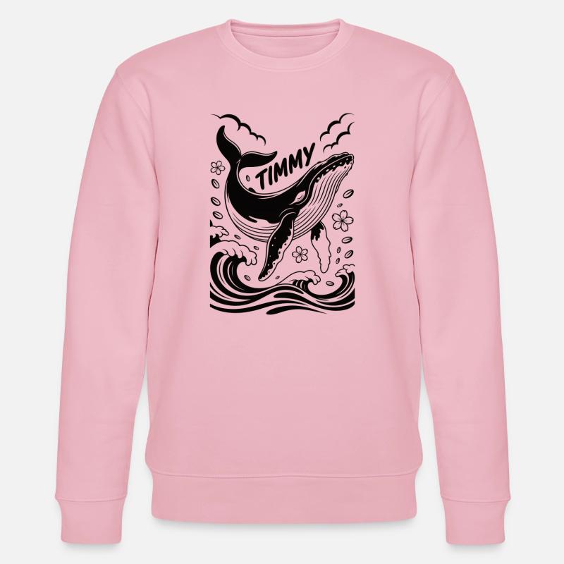 Timmy der Wal - Stanley/Stella Unisex Bio-Sweatshirt CHANGER - Hellrosa