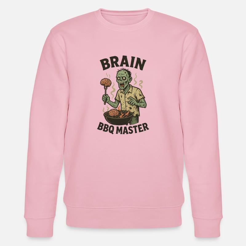 Zombie Grill Master Brain BBQ - Sweat bio CHANGER Stanley/Stella Unisexe - rose pâle