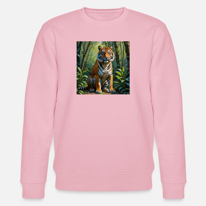 Tiger - Stanley/Stella CHANGER Unisex Organic Sweatshirt - cotton pink