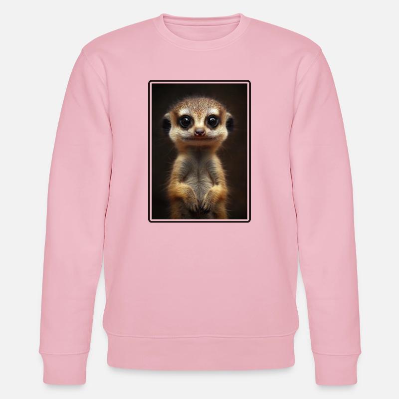 Suricate Erdmännchen - Sweat bio CHANGER Stanley/Stella Unisexe - rose pâle