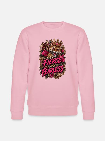 Wild und furchtlos - Stanley/Stella Unisex Bio-Sweatshirt CHANGER - Hellrosa