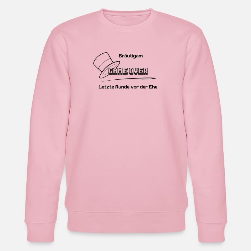 Bräutigam Game Over - Stanley/Stella Unisex Bio-Sweatshirt CHANGER  - Hellrosa