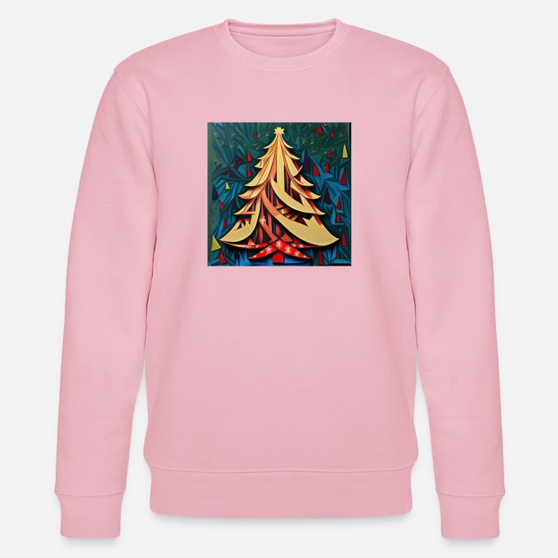 Weihnachtsbaum 2 - Stanley/Stella Unisex Bio-Sweatshirt CHANGER  - Hellrosa