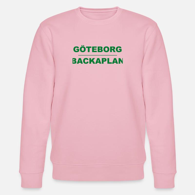 Göteborg Backaplan – Design vert-noir - Sweat bio CHANGER Stanley/Stella Unisexe - rose pâle